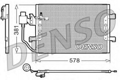 DENSO dcn17001 -  Конденсатор, кондиционер
