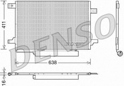 DENSO dcn17004 -  Конденсатор, кондиционер