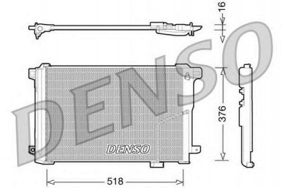 DENSO dcn17005 -  Конденсатор, кондиционер