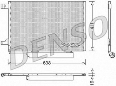 DENSO dcn17006 -  Конденсатор, кондиционер