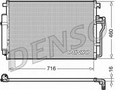 DENSO dcn17008 -  Конденсатор, кондиционер