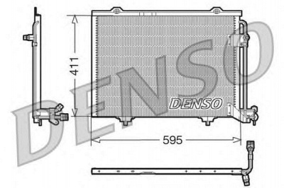 DENSO dcn17011 -  Конденсатор, кондиционер