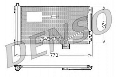 DENSO dcn17015 -  Конденсатор, кондиционер