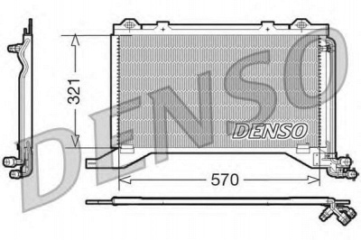 DENSO dcn17019 -  Конденсатор, кондиционер
