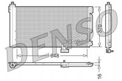 DENSO dcn17021 -  Конденсатор, кондиционер