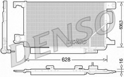 DENSO dcn17023 -  Конденсатор, кондиционер
