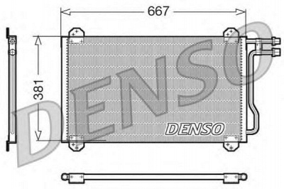 DENSO dcn17055 -  Конденсатор, кондиционер