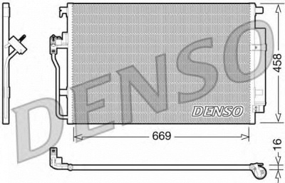 DENSO dcn17056 -  Конденсатор, кондиционер