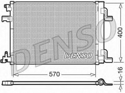 DENSO dcn20001 -  Конденсатор, кондиционер