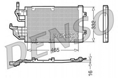 DENSO dcn20013 -  Конденсатор, кондиционер