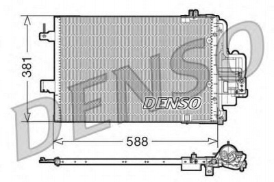 DENSO dcn20021 -  Конденсатор, кондиционер