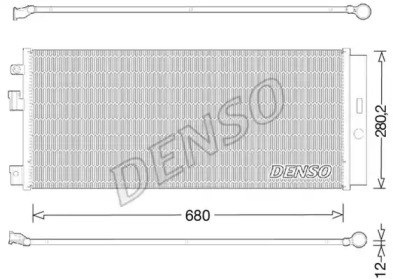 DENSO dcn20023 -  Конденсатор, кондиционер