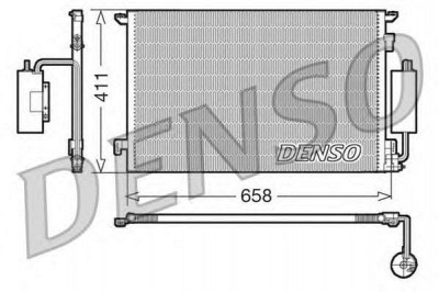 DENSO dcn20034 -  Конденсатор, кондиционер