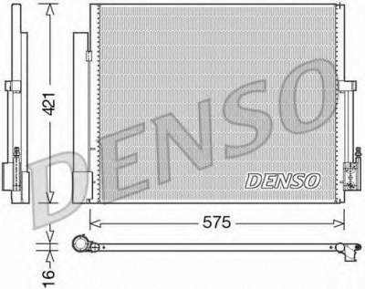 DENSO dcn20036 -  Конденсатор, кондиционер