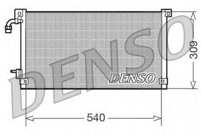 DENSO dcn21004 -  Конденсатор, кондиционер