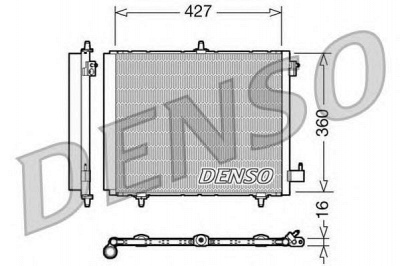 DENSO dcn21009 -  Конденсатор, кондиционер