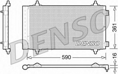 DENSO dcn21018 -  Конденсатор, кондиционер