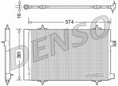 DENSO dcn21019 -  Конденсатор, кондиционер