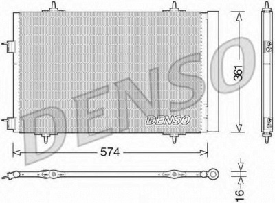 DENSO dcn21020 -  Конденсатор, кондиционер