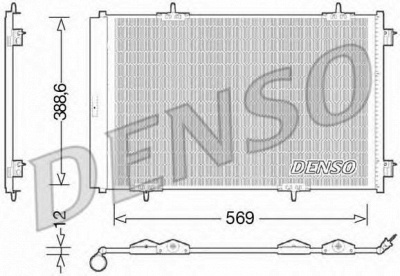 DENSO dcn21030 -  Конденсатор, кондиционер