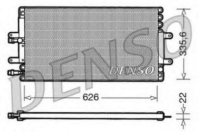 DENSO dcn23001 -  Конденсатор, кондиционер