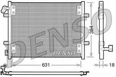 DENSO dcn23002 -  Конденсатор, кондиционер