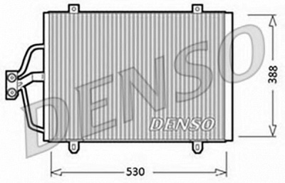 DENSO dcn23003 -  Конденсатор, кондиционер