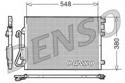 DENSO dcn23008 -  Конденсатор, кондиционер