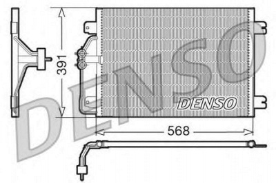 DENSO dcn23010 -  Конденсатор, кондиционер