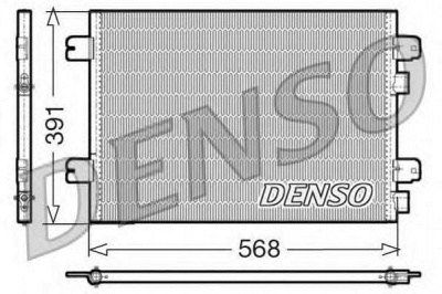 DENSO dcn23011 -  Конденсатор, кондиционер