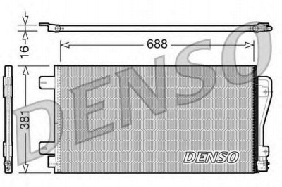 DENSO dcn23014 -  Конденсатор, кондиционер
