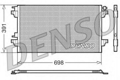 DENSO dcn23015 -  Конденсатор, кондиционер