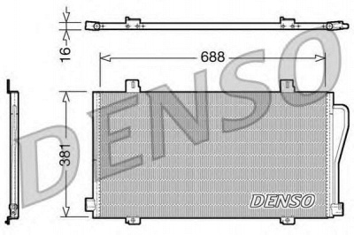 DENSO dcn23017 -  Конденсатор, кондиционер