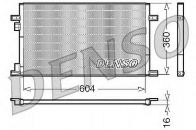 DENSO dcn23019 -  Конденсатор, кондиционер
