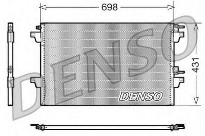 DENSO dcn23021 -  Конденсатор, кондиционер