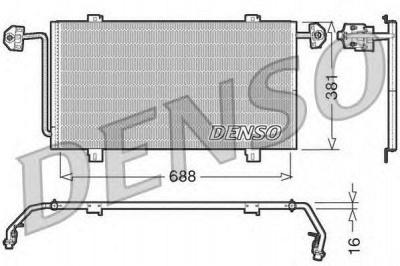 DENSO dcn23023 -  Конденсатор, кондиционер