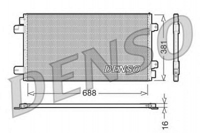 DENSO dcn23024 -  Конденсатор, кондиционер