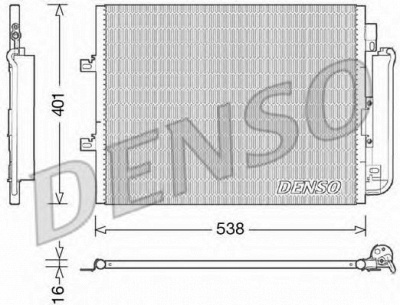DENSO dcn23026 -  Конденсатор, кондиционер