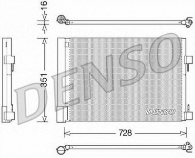DENSO dcn23032 -  Конденсатор, кондиционер