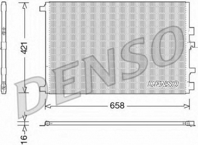 DENSO dcn23033 -  Конденсатор, кондиционер