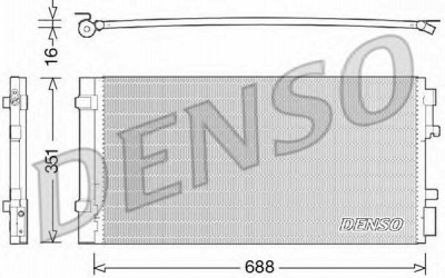 DENSO dcn23034 -  Конденсатор, кондиционер