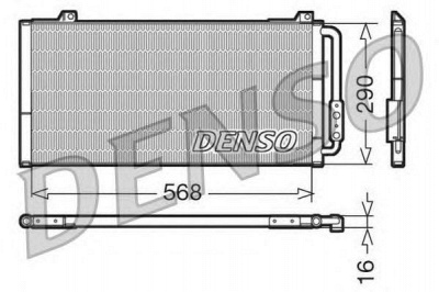 DENSO dcn24001 -  Конденсатор, кондиционер