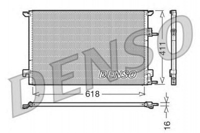 DENSO dcn25001 -  Конденсатор, кондиционер