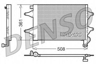 DENSO dcn27004 -  Конденсатор, кондиционер