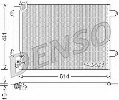 DENSO dcn32008 -  Конденсатор, кондиционер