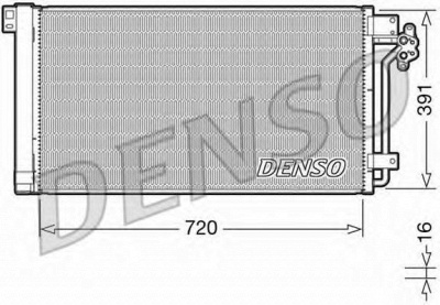 DENSO dcn32020 -  Конденсатор, кондиционер
