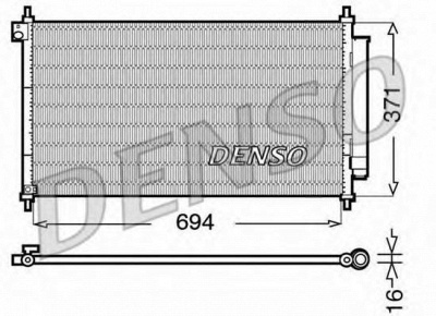 DENSO dcn40012 -  Конденсатор, кондиционер