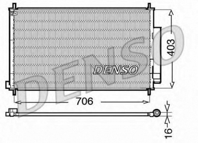 DENSO dcn40013 -  Конденсатор, кондиционер