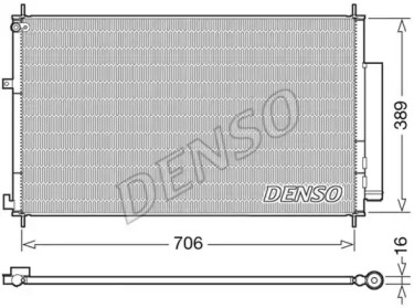 DENSO dcn40024 -  Конденсатор, кондиционер