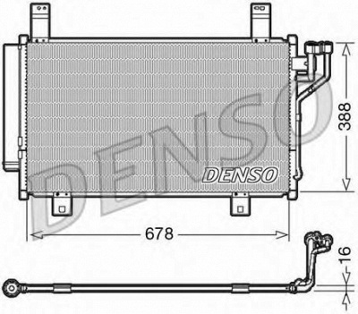 DENSO dcn44009 -  Конденсатор, кондиционер